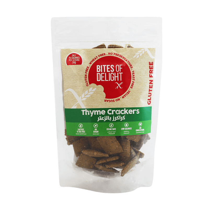 Bites of Delight Thyme Crackers